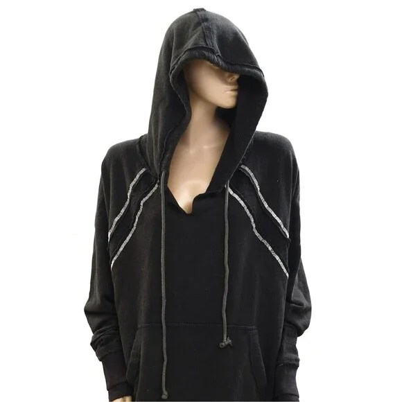 Free People We The Free In The Light Hoodie Top Oversized Embellished XL 278126